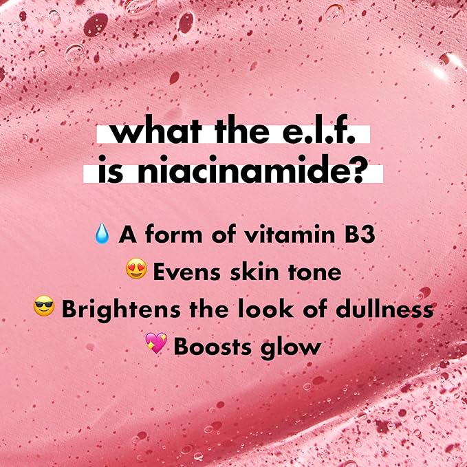 e.l.f. Power Grip Primer + 4% Niacinamide, Gel-Based & Hydrating Face Primer, Evens Skin & Brightens, Grips Makeup, Vegan & Cruelty-Free, 0.8 Fl Oz-BrightBean Baby