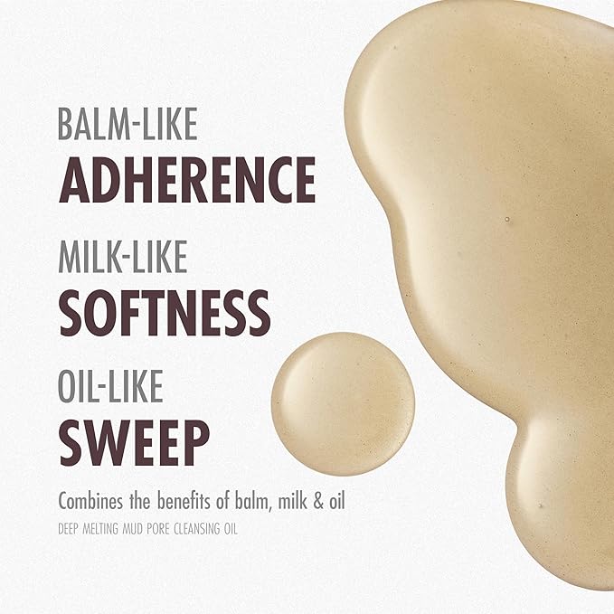 Deep Melting Mud Pore Cleansing Oil - Gentle Make Up Facial Oil Cleanser with Boryeong Mud, Sunflower Seed & 7 Fermented Oils - Vegan & Non-Comedogenic Korean Skincare (6.76 fl oz)-BrightBean Baby