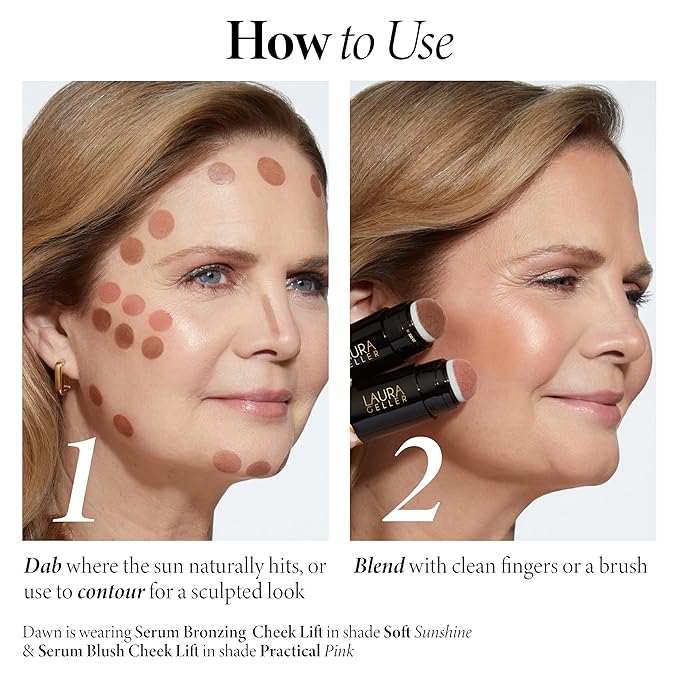 LAURA GELLER NEW YORK Serum Bronzing Cheek Lift, Relaxing Rich-BrightBean Baby