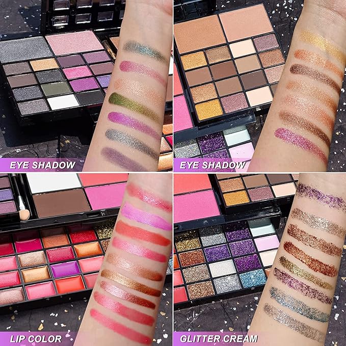 74 Colors Makeup Kit - Makeup Sets - Makeup palettes with 36 Eyeshadow - All in One Makeup Kit for Women and Girls Full Kit for Valentine's Day Gifts-BrightBean Baby