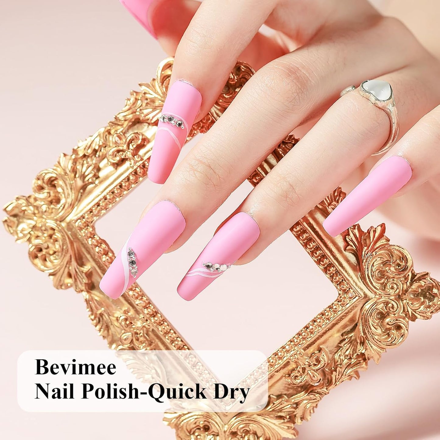 Nude Nail Polish Set: Quick Dry Nail Lacquer Non Ge Regular Sheer Colors White Nude Light Pink Natural Fingerpolish Fast Drying DIY Salon Gift For Women, 6 Colors 8lm/0.27fl.oz-BrightBean Baby