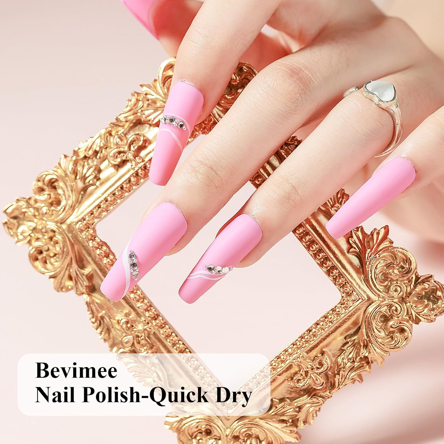 Nude Nail Polish Set: Quick Dry Nail Lacquer Non Ge Regular Sheer Colors White Nude Light Pink Natural Fingerpolish Fast Drying DIY Salon Gift For Women, 6 Colors 8lm/0.27fl.oz-BrightBean Baby