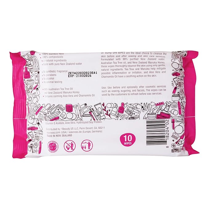 Intimate Care Natural Spa Wipes with Tea Tree and Manuka Honey 10 pcs-BrightBean Baby