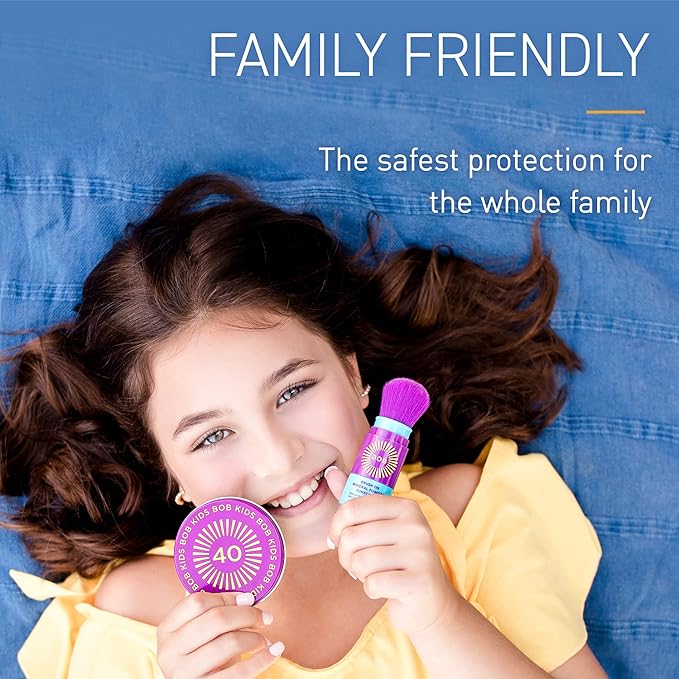 BOB KIDS Balm, SPF 40 Broad Spectrum Mineral Sun Protection, Hydrating, Perfect for Winter and Water Sports, Safe for Sensitive Skin, For All Ages-BrightBean Baby