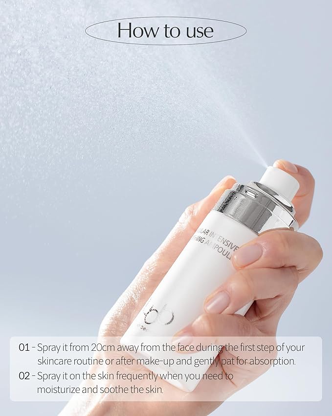 LBB Cellular Intensive Soothing Ampoule - Vegan Moisture Glow Calming Face Spray Serum - Skin Balancing, Radiance, Moisturizing - Tangerine Cellular Red Ginseng, Prebiotics 2.03 fl.oz.-BrightBean Baby