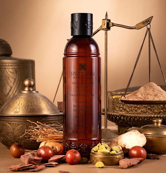 SPA CEYLON Sandalwood Vetiver Gentle Cleanser | Sulfate-Free | Oily Flat & Dull Hair Care | Natural-BrightBean Baby