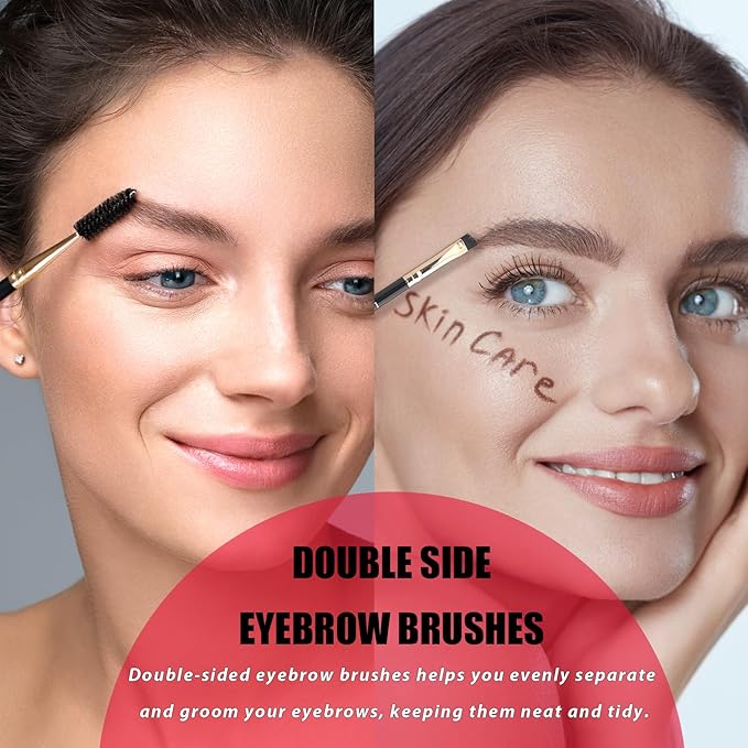 Eyebrow Trimmer Kit, 7 in 1 Eyebrow Scissors, Tweezer, Razor, Gromming Scissors Brush for Women Men, Gifts for Stocking Stuffers - Black-BrightBean Baby