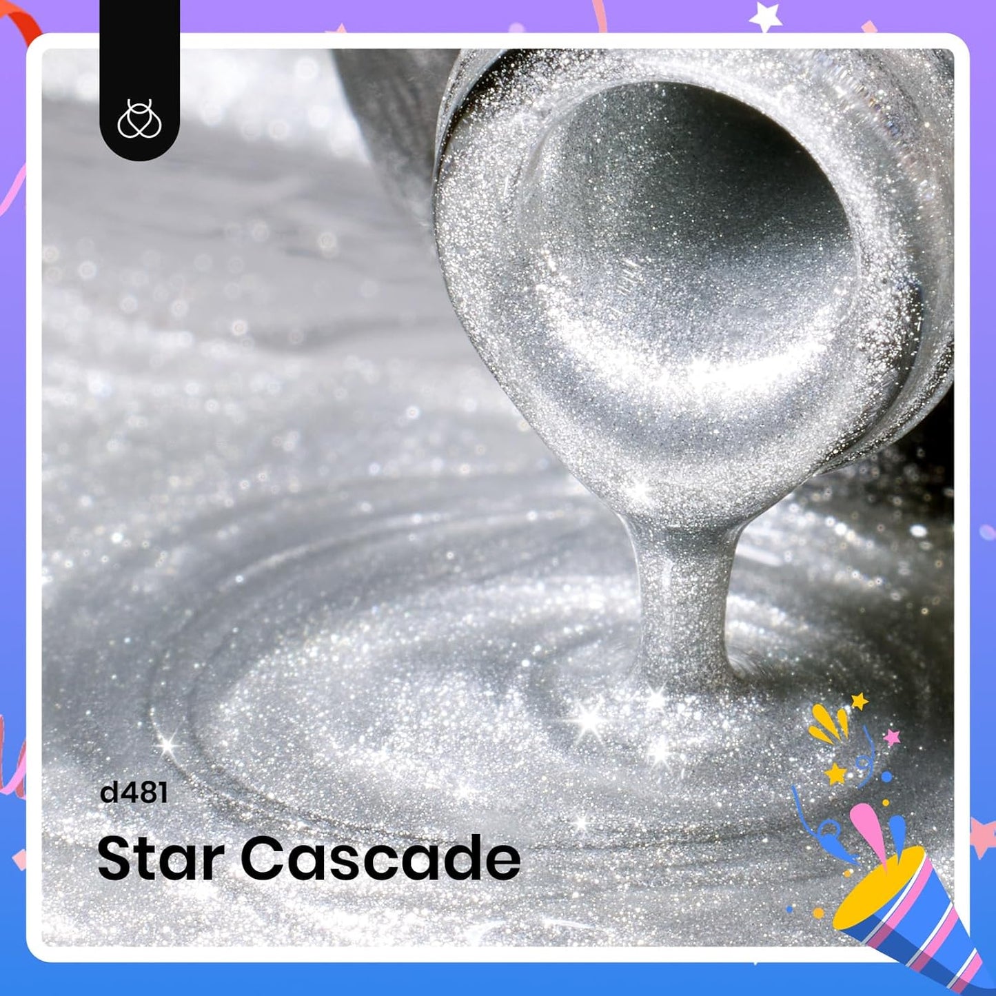 Beetles Silver Cat Eye Gel Nail Polish - Star Cascade Glitter Cat Eye Gel Polish, Wedding Beauty Color with Magnet Soak Off UV Velvet Nail Polish Salon DIY Manicure Gift for Women 15ML-BrightBean Baby