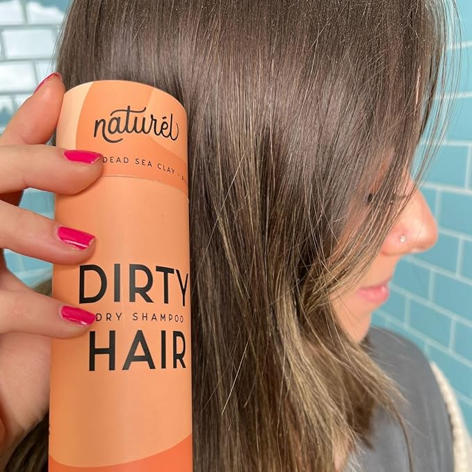 NATURL Dry Shampoo Volumizing Powder for Oily, Dark Hair | Non Aerosol, Oil Absorbing, Travel Size, Vegan, Talc Free, Aluminum Free | Grapefruit Scent | 2.6 Ounces-BrightBean Baby