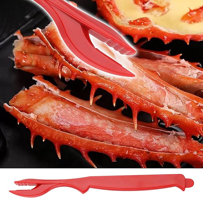 Crab Crackers and Tools, 27-piece Seafood Tools Set, Includes 8 Crab Leg Crackers, 8 Lobster Shellers, 8 Crab Leg Forks/Picks, 2 Seafood Scissors & Storage Bag, Nut Cracker Set