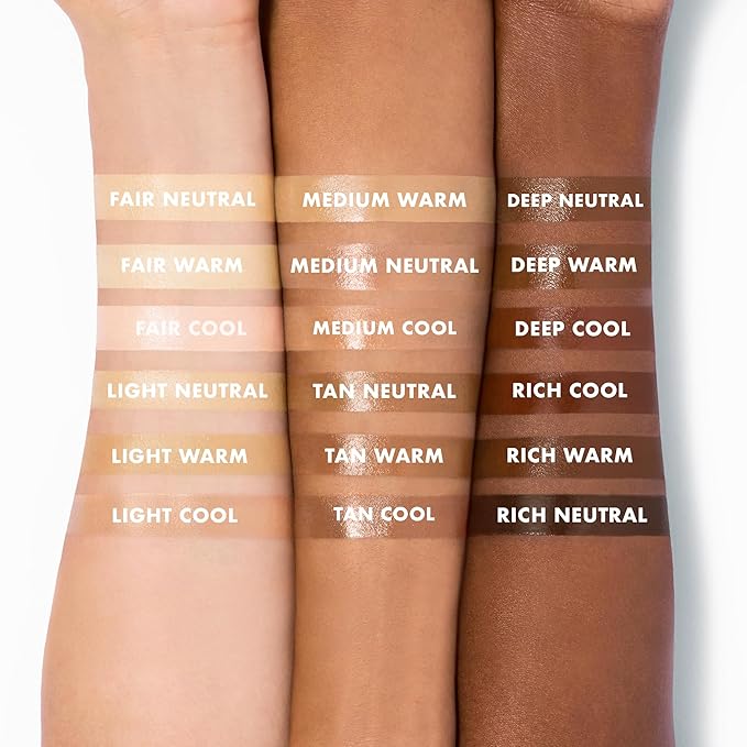 e.l.f. Halo Glow Skin Tint SPF 50, Tinted Moisturizer For Light, Buildable Coverage, Creates A Natural Glow, Vegan & Cruelty-Free, 17 Rich Warm-BrightBean Baby