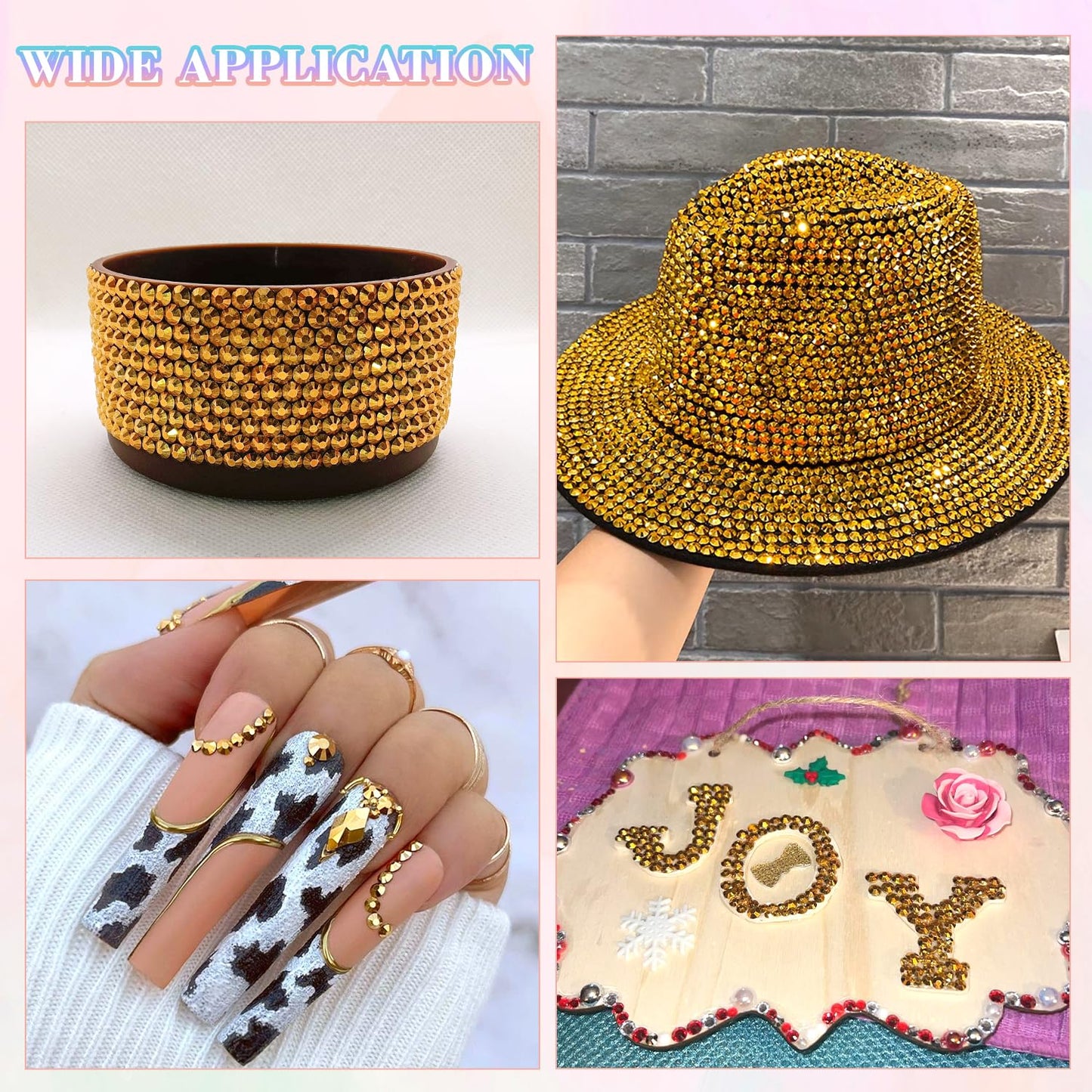 25000Pcs Resin Jelly Rhinestones with Tweezers for Crafting, 2-6mm Mixed Sizes (Copper Gold) Non Hotfix Flatback Gems, Bedazzling Crystal for DIY Crafts Clothing Tumblers Mugs Shoes Nail Art-BrightBean Baby