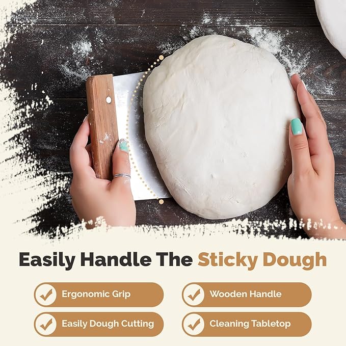 Banneton Proofing Basket Set – 10-Piece Sourdough Kit with Oval & Round Baskets, Dough Whisk, Lame, Scraper, Brush & Linen Liners – Artisan Baking Supplies for Home Bakers