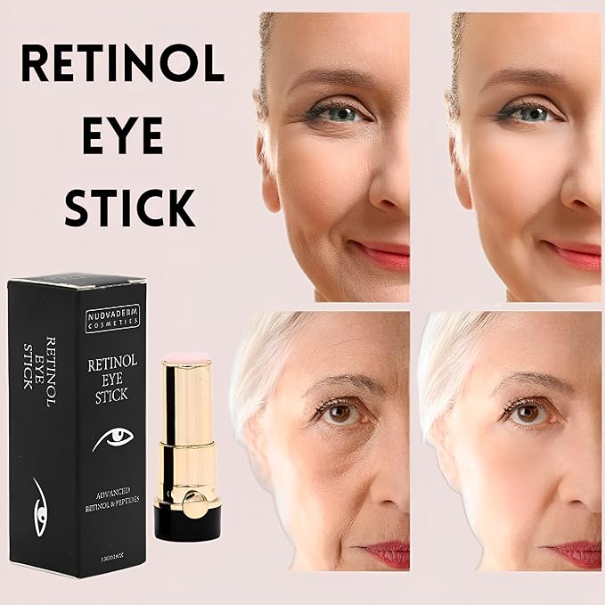 Advanced Retinol Eye Stick Balm - Hydrating Under Eye Stick Brightening Eye Cream with Peptides for Fine Lines, Wrinkles, Dark Circles & Puffiness - Unscented Anti Aging Eye Cream for Women & Men-BrightBean Baby