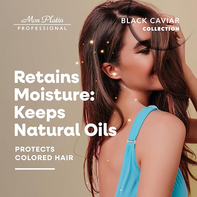 Mon Platin Natural Silk Therapy Salt-Free Shampoo for Straightened Hair - Protects Keratin & Brazilian Treatments, Sulphate-Free Formula, Keeps Hair Vibrant, 400ml-BrightBean Baby