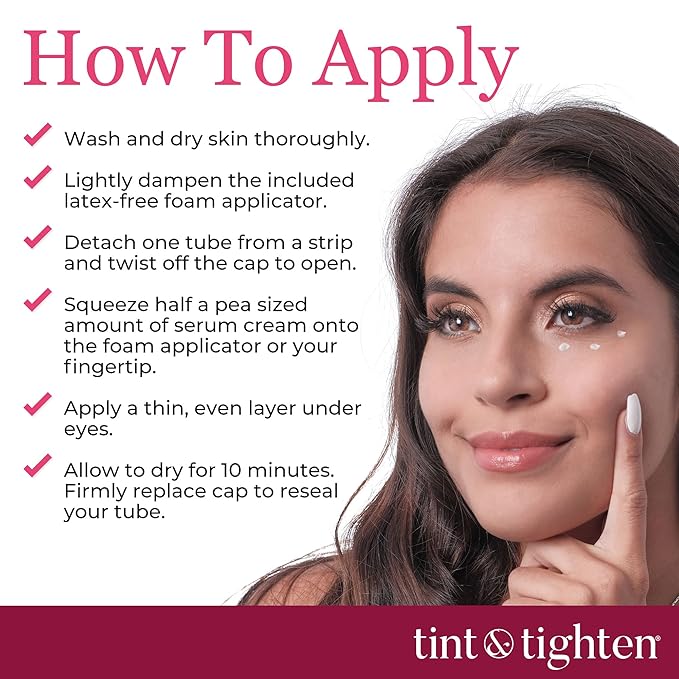 Tint and Tighten Color Smoothing Eye Cream for Wrinkles – Anti Aging Cream Visibly Reduces Under Eye Wrinkles – Eye Cream for Dark Circles and Puffiness – Instant Eye Bag Remover-BrightBean Baby