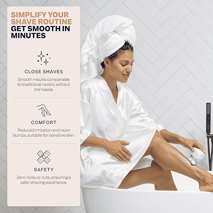 FlexSeries Electric Razor for Women - Silk Smooth Legs, Body Hair, & Pubic Shaver - for Private Area, Sensitive Skin, Bikini Trimmer-BrightBean Baby