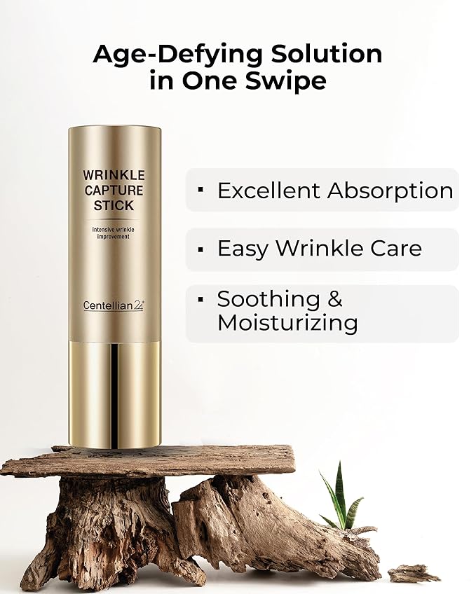 CENTELLIAN 24 Madeca Wrinkle Capture Stick (0.4oz) - Multi Balm Stick for Wrinkles & Fine Lines. Korean Skincare, Eye Cream & Moisturizer by Dongkook. Centella Asiatica, Ceramide, Collagen.-BrightBean Baby