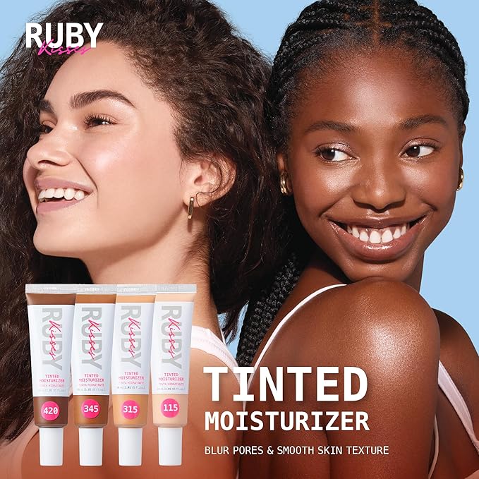 Ruby Kisses Tinted Moisturizer, Hydration, Calm & Revitalize Skin, Skin Perfecting, Blur Pores & Fine Lines, Natural Finish & All-Day Comfort Wear (Chestnut)-BrightBean Baby