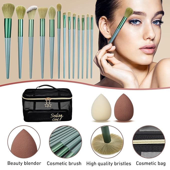 All In One Makeup Kit, Travel Makeup Kit, Makeup Kit for Women Full Kit, Makeup Gift Set for Women & Girls, Includes Foundation Eyeshadow Palette Lipstick Eyeliner Mascara Cosmetic Brush Set-BrightBean Baby