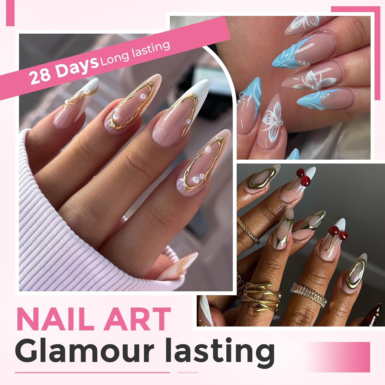 Long Stiletto Nail Tips: 240pcs Long Almond Matted Stiletto Gel Nail Tips No C Curve False Acrylic Fake Nails Full Cover Press On Nails Extensions DIY Home Salon 12 Sizes-BrightBean Baby