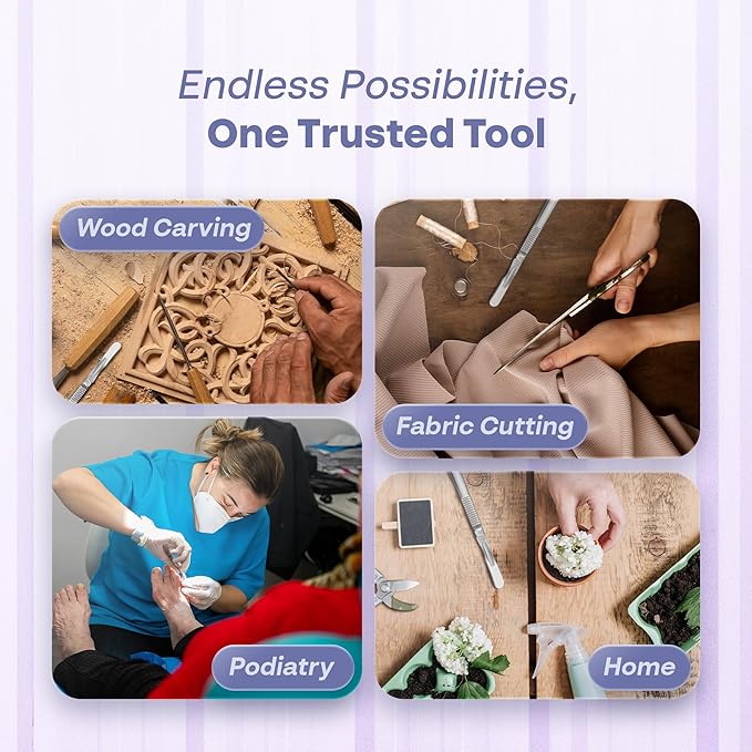 10R Blades Dermaplaning Kit Containing 10r Blades Scalpels Pack of 100 with Scalpel Handle #3 + 10R Scalpel Blade Remover Box + Hemostat by Mymed-BrightBean Baby