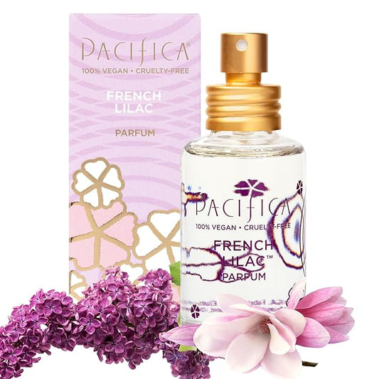 Pacifica French Lilac Spray Perfume – Clean Vegan Floral Fragrance for Women, Fresh-Cut Lilac & Powdery Magnolia Notes, Long-Lasting Romantic Spring Scent, 1 oz-BrightBean Baby