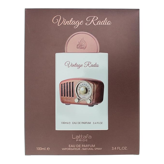 Lattafa Pride Vintage Radio for Unisex Eau de Parfum Spray, 3.4 Ounce / 100 ml-BrightBean Baby