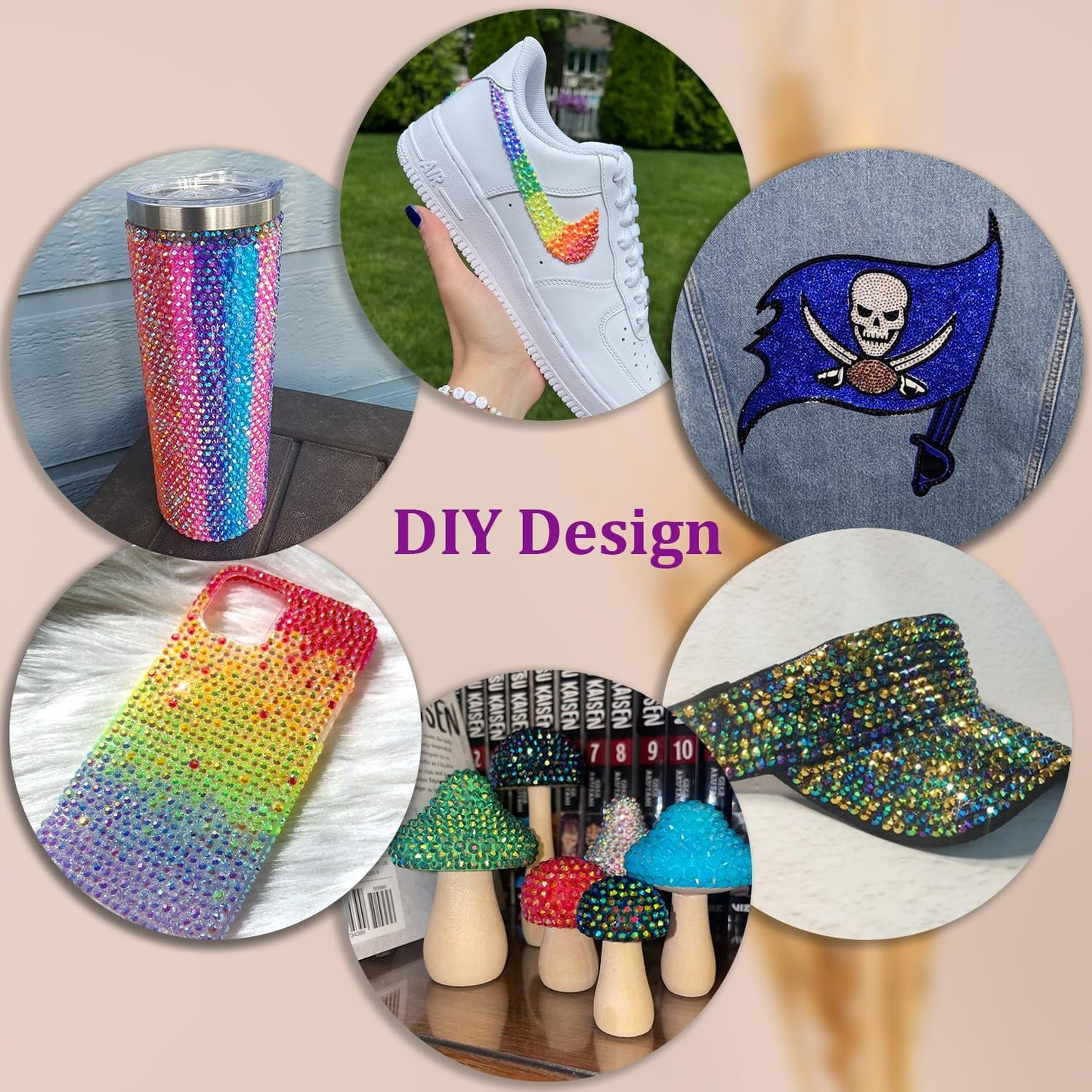 2 Boxes Jelly Rhinestones for Bedazzling, 36600Pcs 3mm & 4mm Multicolor Flatback Resin Gems for Crafting, Bedazzler Kit with 2Pcs 10ml B7000 Jewelry Glue for DIY Crafts Book Fabric Decor Nail Art-BrightBean Baby