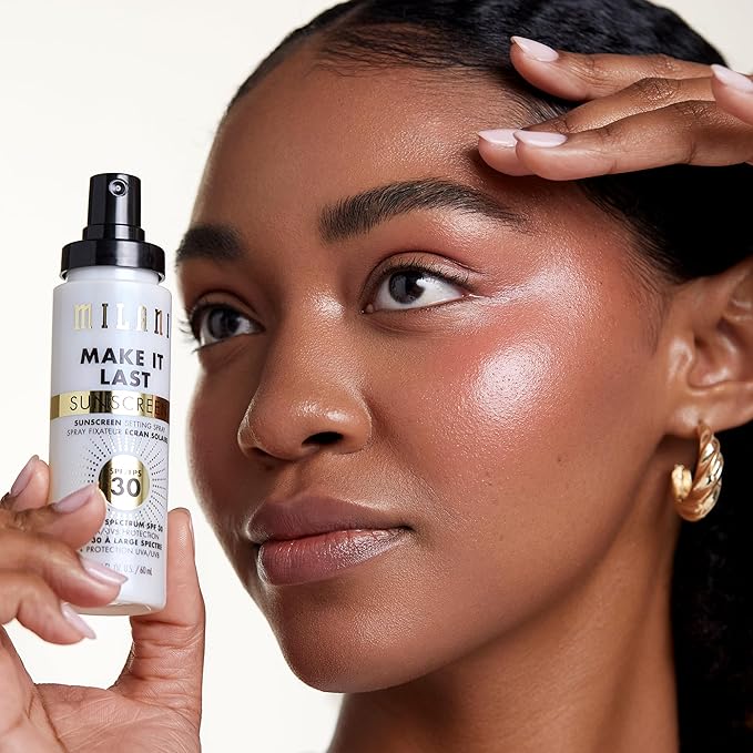 Milani Make It Last Sunscreen - Sunscreen Setting Spray with SPF 30 - Makeup Primer and Setting Spray with SPF30 Sunscreen, Long Lasting Makeup Finishing Spray - 2 Pack-BrightBean Baby