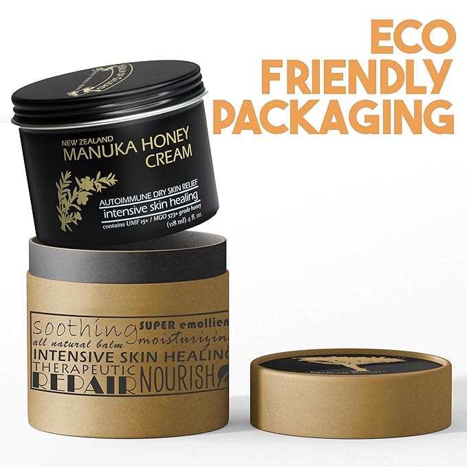 BALM OF GILEAD Manuka Eczema Honey Cream - Moisturizer for Sensitive Skin, Eczema, Psoriasis & Dermatitis - Manuka Honey Ointment, Grassfed Tallow-BrightBean Baby