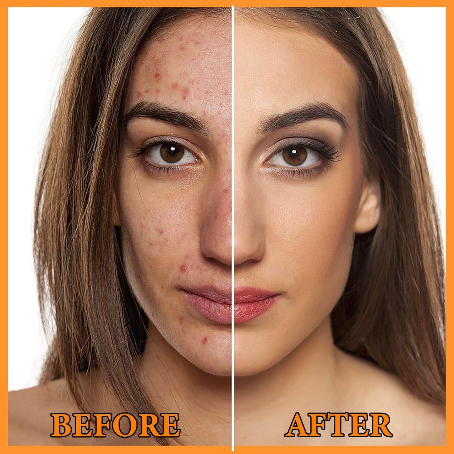 Sunscreen Setting Powder,Warm Change Foundation,Brush Setting Makeup SPF 50 PA++ for All Skin,Moisturizing Loose Face Powder with Sunscreen Brush-BrightBean Baby