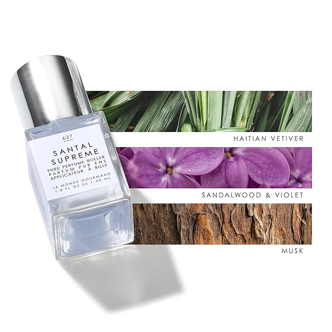 Le Monde Gourmand Santal Supreme Perfume Oil - 1 fl oz (30ml) - Fresh, Woody, Sophisticated Fragrance Notes-BrightBean Baby