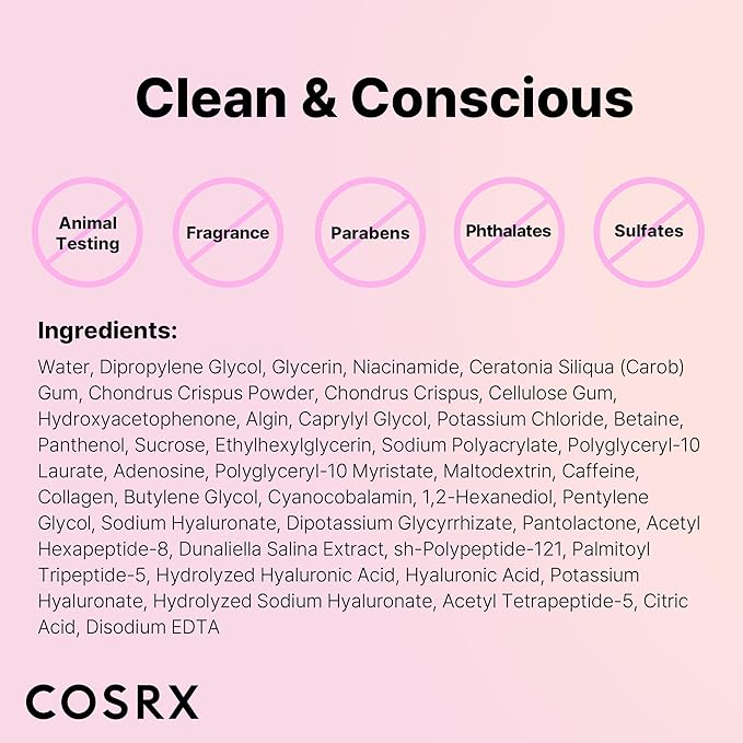 COSRX The Peptide Collagen Lifting Glow Hydrogel Face Masks Skincare 3 EA, Collagen Face Mask, Travel Essentials, Overnight Face Mask, Korean SkinCare-BrightBean Baby
