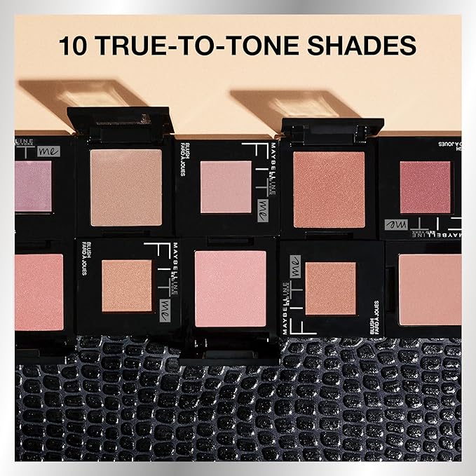Maybelline Fit Me Blush, Lightweight, Smooth, Blendable, Long-lasting All-Day Face Enhancing Makeup Color, Coral, 1 Count-BrightBean Baby