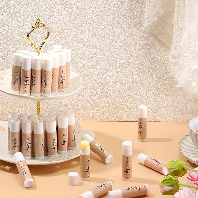 80 Pcs Lip Balm Bulk Baby Shower Favors Lip Balm Favors Baby Shower Guest Gifts for Women Children Men Girl Kids Gender Reveal Birthday Favors Gift Basket-BrightBean Baby