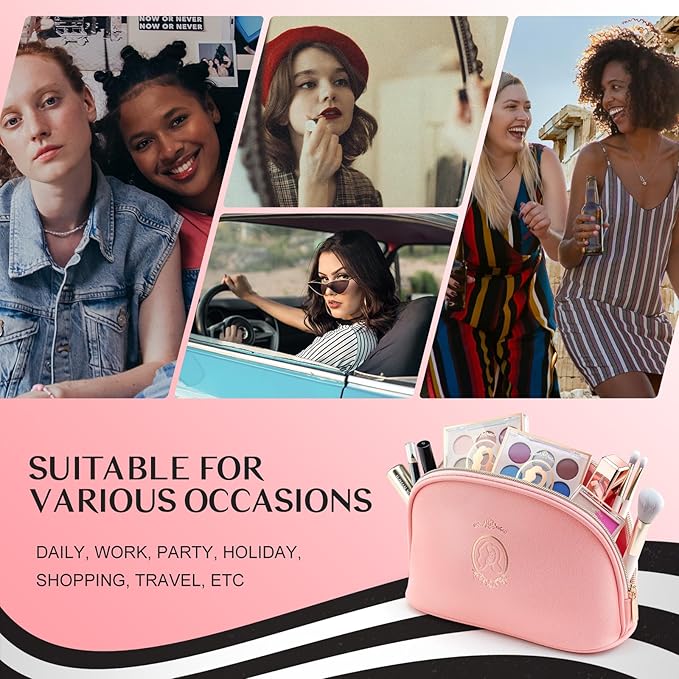 Color Nymph Beginner Makeup Set, Full Starter Cosmetics Set for Teenager Girls with Eyeshadow Palette Blush Lipstick Lip Pencil Eye Pencil Brush Mascara Portable Bag-BrightBean Baby