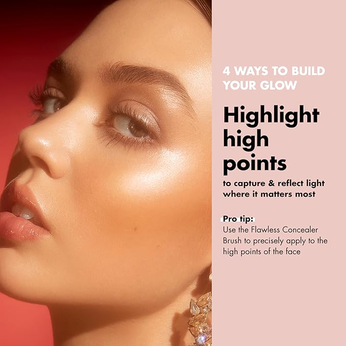e.l.f. Halo Glow Liquid Filter, Complexion Booster For A Glowing, Soft-Focus Look, Infused With Hyaluronic Acid, Vegan & Cruelty-Free, 5 Medium/Tan-BrightBean Baby