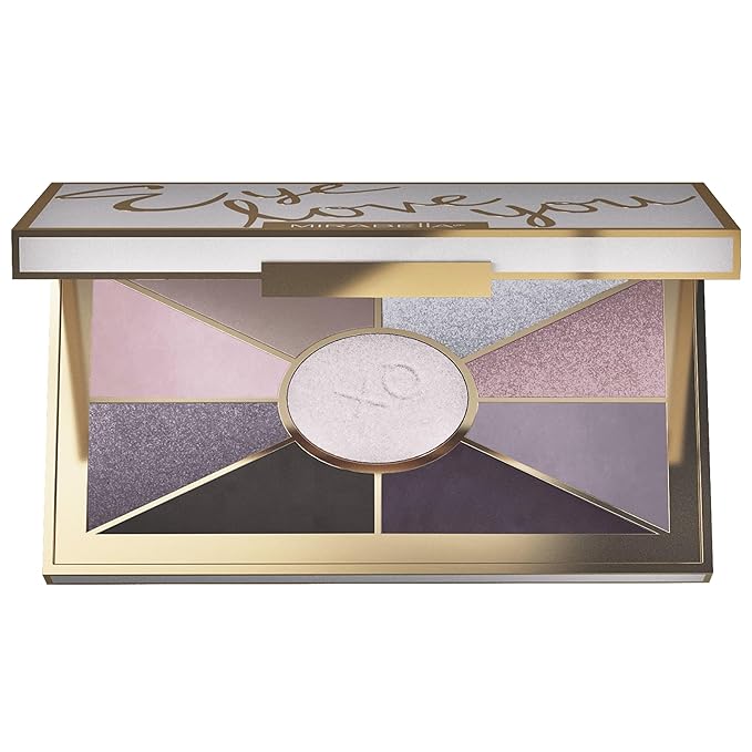 Mirabella Eye Love You Neutral Shimmer Eyeshadow Palette - Makeup Palette w/Ultra Pigmented Pressed Powders, Creamy Matte & Shimmer Cool Toned Eyeshadow Palette - Seduction-BrightBean Baby