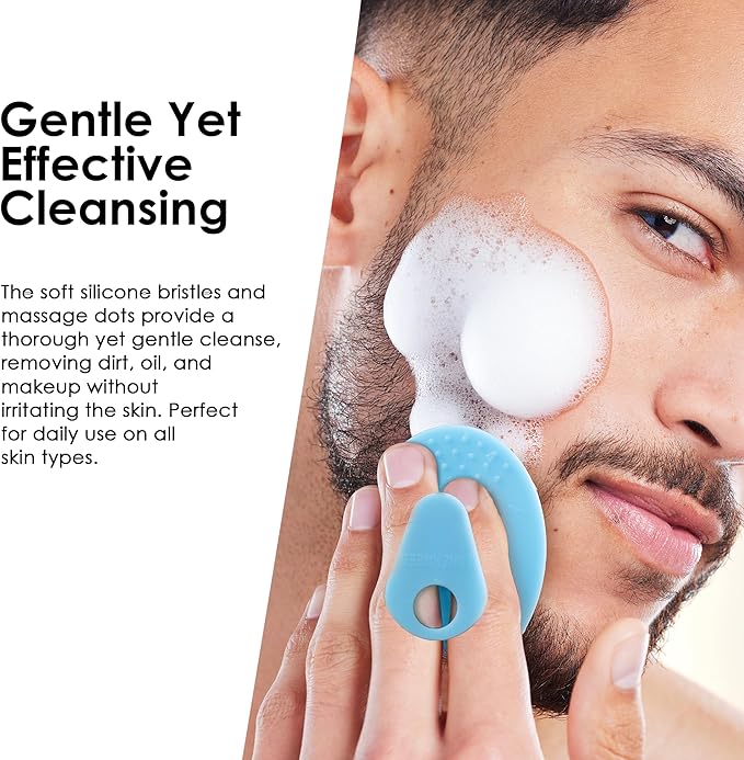 6 Pack INNERNEED Silicone Face Scrubber for Deep Cleansing and Exfoliation – Soft Facial Cleansing Brush, Gentle for All Skin Types, Blackhead & Acne Pore Care-BrightBean Baby