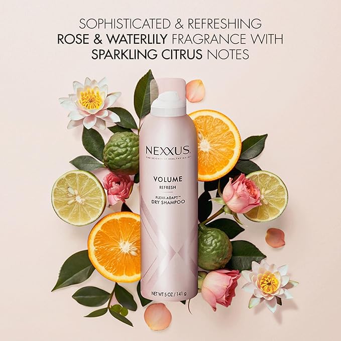 Nexxus Volume Refresh Dry Shampoo For Oil Control + Root-Lifting 72 Hour Freshness with FLEXX-ADAPT Technology 5 oz-BrightBean Baby