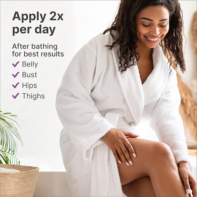 TriLASTIN Maternity Stretch Mark Prevention Cream (4Oz) - Hypoallergenic & Paraben-Free for Pregnancy & Postpartum - Maternity Belly Cream (2 Pack)-BrightBean Baby