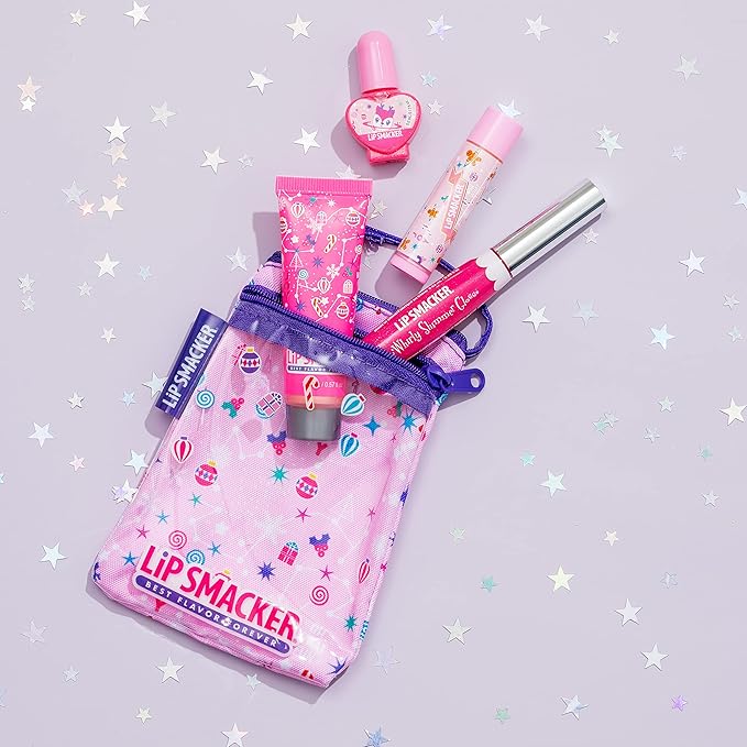 Lip Smacker Holiday Christmas Original & Best Glam Makeup Bag Makeup Set For Girls-BrightBean Baby