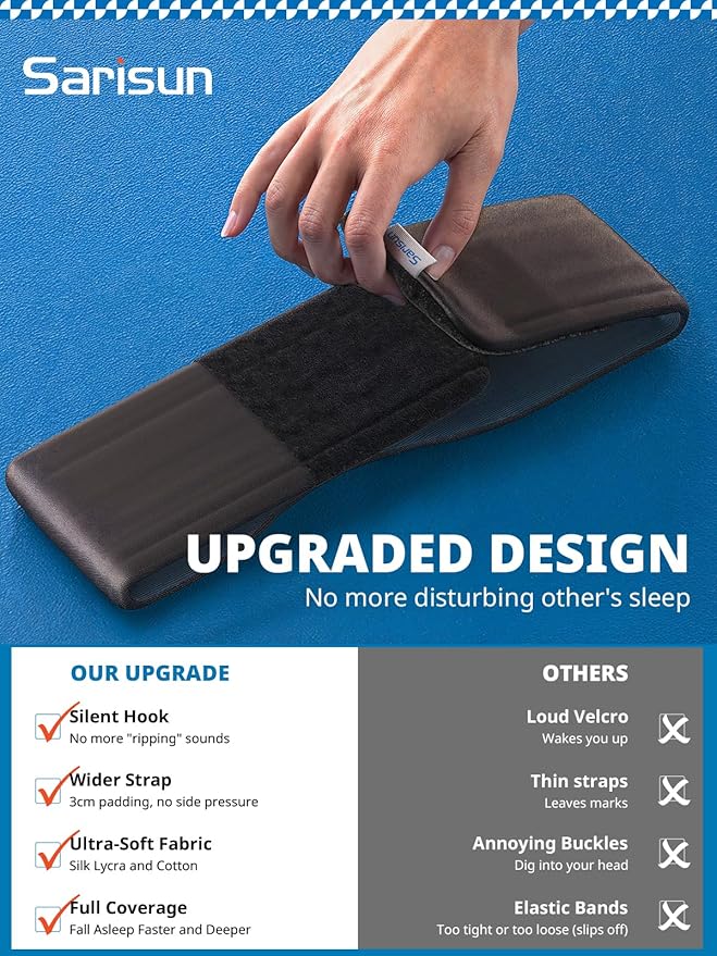 Sleep Mask, Eye Mask for Sleeping, Upgrade Ultra-Soft Blackout Eye Cover for Women Men, Wider Adjustable Strap for Side Sleeper, Travel, Nap, Yoga, Relief Eye, Pink-BrightBean Baby