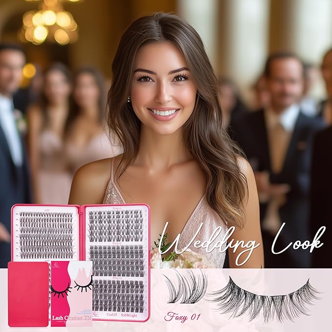 Lash Clusters Wispy - Lash Clusters,30D 40D Lash Clusters For Natural Look WideSpan 8-16MM Eyelash Clusters D Curl Lash Clusters For DIY Lashes At Home-BrightBean Baby