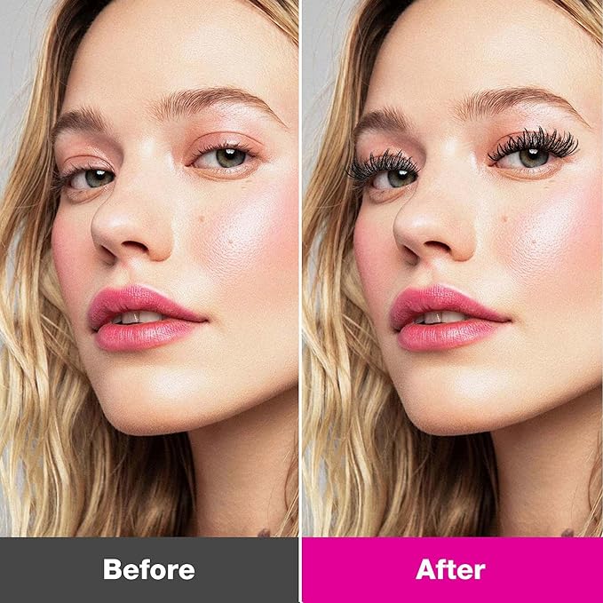 VEYESBEAUTY Lash Clusters Eyelash Extensions Thin & Invisible Band DIY Individual False Eyelashes Newbie's Five-Second Series Wispy Lash Tray for Self-application, Sylph Lashes 8-18mm Mixed Length-BrightBean Baby