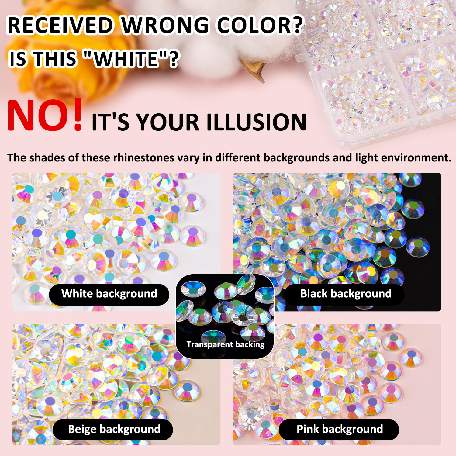 25000Pcs Resin Jelly Rhinestones for Crafting, Transparent AB 2-6mm Mixed Sizes Non Hotfix Flatback Gems, Bedazzling Crystal for DIY Crafts Clothing Tumblers Mugs Shoes Fabric Nail Art-BrightBean Baby