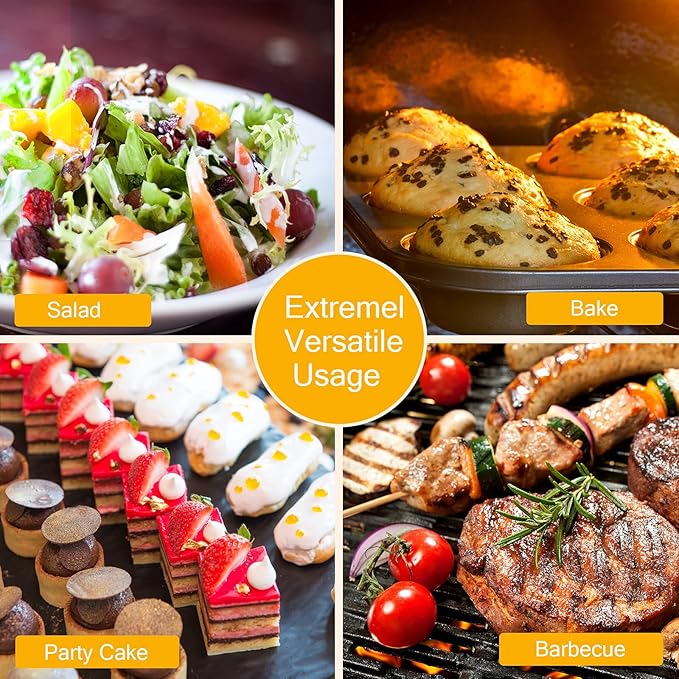 Zopeal 3 Pcs Christmas Kitchen Gift Set Bamboo Utensils for Cooking Wooden Toaster Tongs Long Cooking Salad Tongs for Picking up Cheese Bacon Toast Cake Fruits Bread Spaghetti for Kitchen Women Men