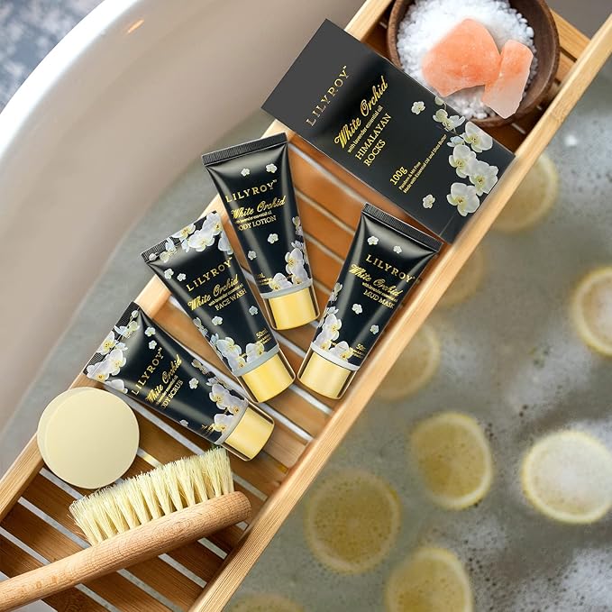 Mothers Day Gifts for Mom - Luxury 18-Piece Gold Leather Spa Gift Set, Premium Bath Collection with Bath Bomb | Father's Day Christmas Birthday Gifts, All Occasion Ultimate Holiday Gift for Her & Him-BrightBean Baby