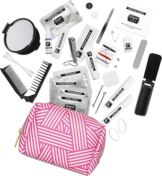 Pinch Provisions Shemergency Kit for Her, 40 Emergency Essential Items, Compact, Multi-Functional Pouch, Gift for Women, Birthday, Bachelorette Parties, and More!-BrightBean Baby